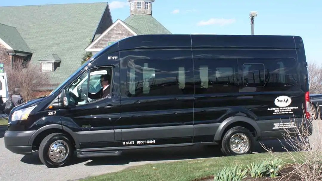 Executive client in black car