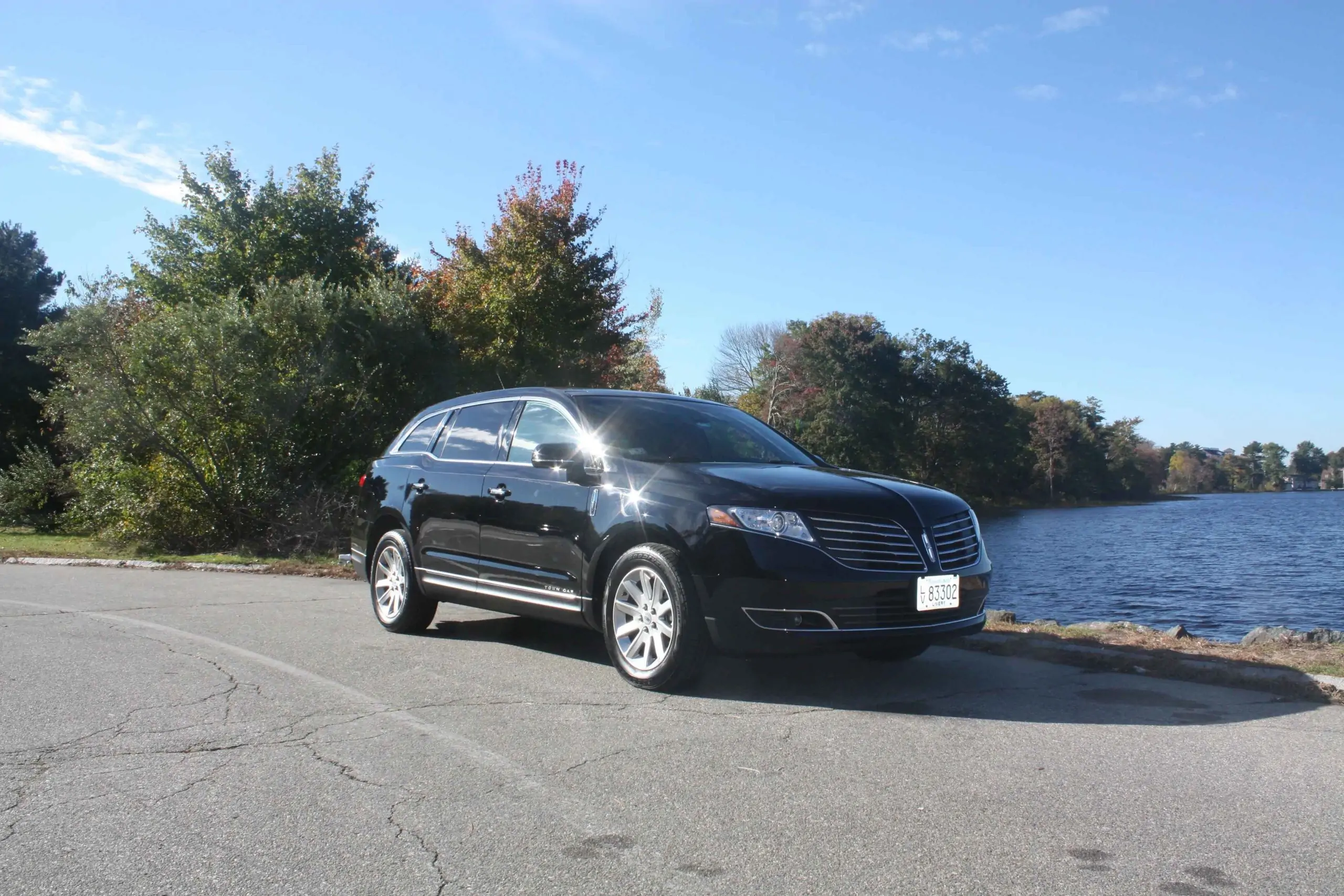 Executive client in black car